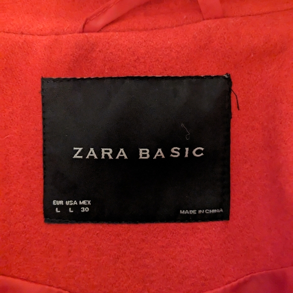 Zara wool pea coat size large. - Picture 7 of 10